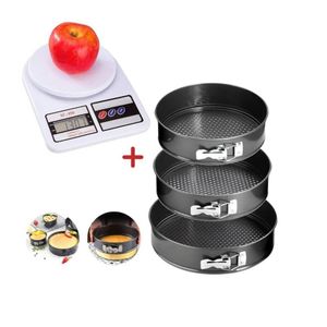 Combo Balanza digital + Set de 3 Moldes para Reposteria