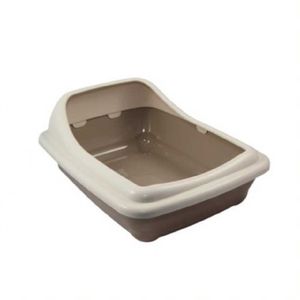 Arenero para Gatos - Bandeja con Borde Birba - Gris