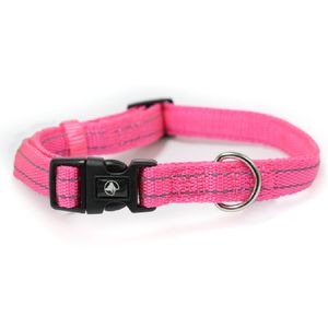 Collar para Perros Reflectivo - Fucsia M