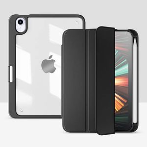 Smart Case Para El Ipad Air 10.9 Negro - Transparente + Lamina De Vidrio