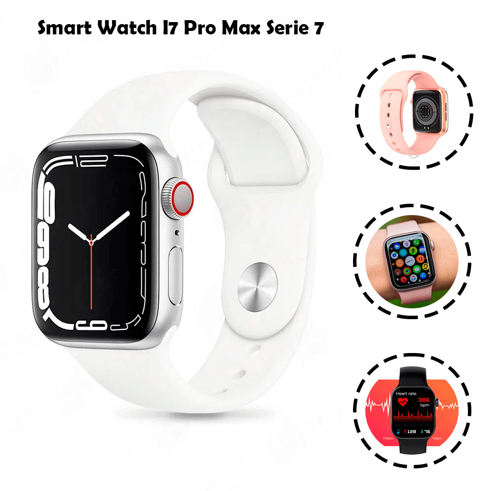 Smart Watch I7 Pro Max Serie 7 Blanco Real Plaza