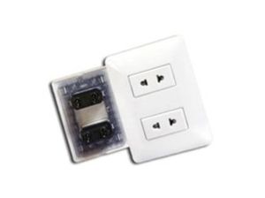 Tomacorriente Universal Doble Dado 2 Polos bm1202 Opalux