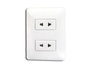 Tomacorriente Universal Doble Dado 2 Polos bm1202 Opalux