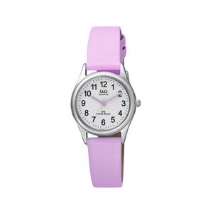 Reloj Q&Q Original Cuero Rosado