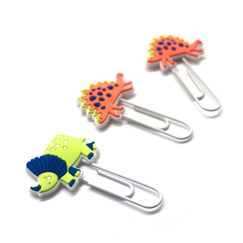 Clip de papel 50 mm 3 pzas dinosaur series Miniso Real Plaza