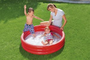 Piscina Inflable 102x25cm Play Pool Rojo Bestway