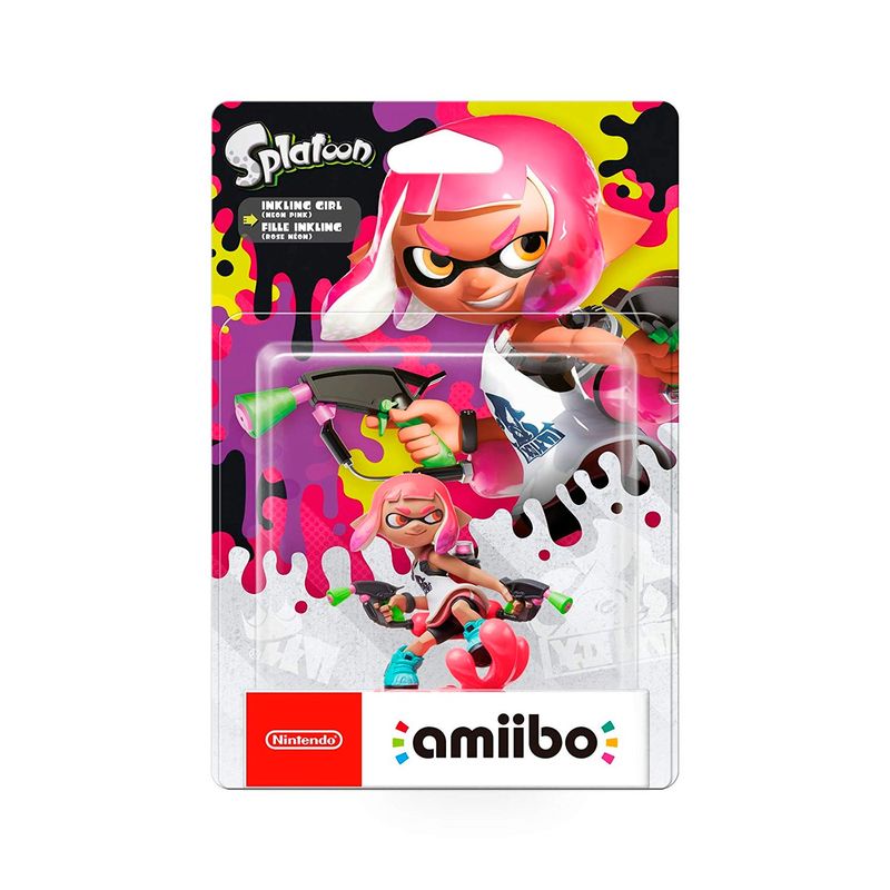 Amiibo Series Splatoon 2 Nintendo Switch Inkling Girl Rosa Neon Real