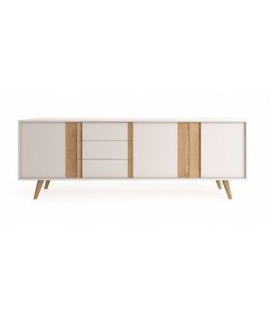 Aparador Contemporáneo Travis Blanco-Duna 195 cm