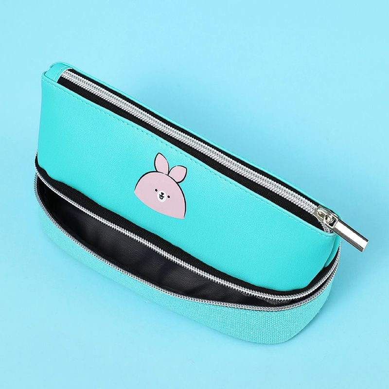 Estuche para lapices de doble capa mini family collection bun bun - Miniso