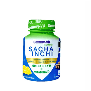 Gomitas Gommy-Vit Nutrilife Sacha I. Omeg 3,6Y9+ Vit. D Tutti Fruti