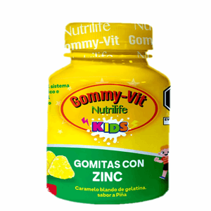 Gomitas Gommy-Vit Nutrilife Zinc Sabor Piña