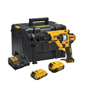 Rotomartillo SDS Plus 2.6 J + Atornillador de Impacto 1/4" 20V Xr Dewalt DCK260D1P1T-B2
