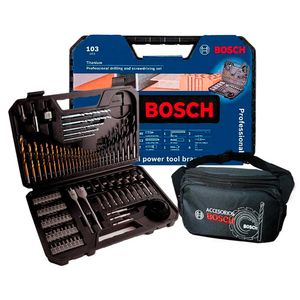 Set de 103 Piezas Bosch + Canguro para Accesorios