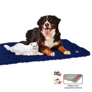 Tapete para Perros y Gatos con Autocalentamiento - Azul Grande