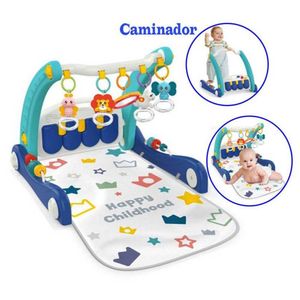 Gimnasio Caminador 2 en 1 Ideal King Walker Musical Azul