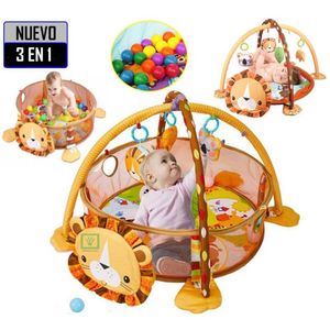 Gimnasio de Bebe Didáctico Ideal León 3 en 1 con Pelotas