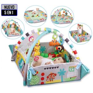 Gimnasio Musical 5 en 1 con Pelotas Ideal Celeste