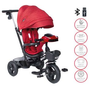 Triciclo Guiador Ebaby Aria 334 Rojo Usb/Bluetooth
