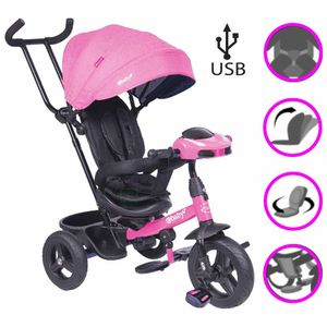 Triciclo Guiador "ESPIN" PINK con USB Ebaby ESPIN EB380