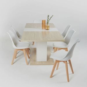 Juego de Comedor Extensible Dublin 6 Sillas
