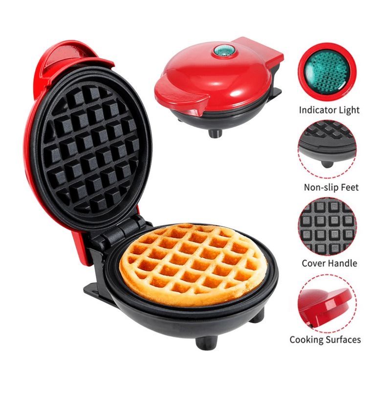 Mini waflera 🥞llevala a tan solo *$13.75*🥞🥞🥞🥞antiadherente 🥞hermosas  🥞