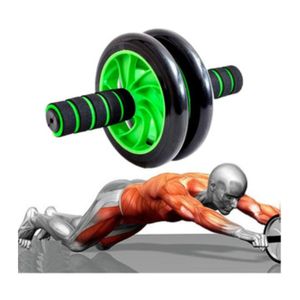 Ejercitador Abdominal Doble Rueda Fitnes Verde
