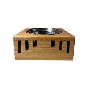 Comedero Para Mascota Sami Store de Madera Cachimbo