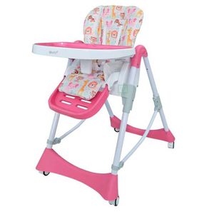 Silla De Comer Ebaby Lori 624 Regulable Fucsia