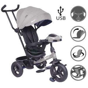 Triciclo Ebaby ESPIN EB380 Guiador GRAY con USB
