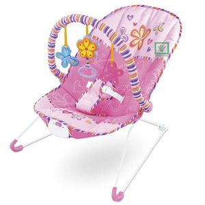 Silla Mecedora Musical con Vibrador Ideal Mariposa Rosado