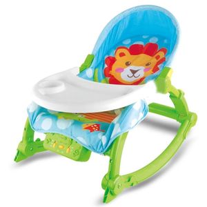 Silla de Comer Mecedora Vibrador/Lámpara/Música Ideal LámparaconMesa Verde
