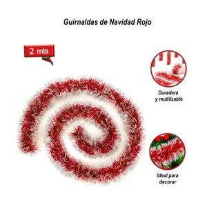 Guirnaldas de Navidad Rojo 2m