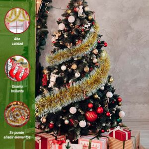 Guirnaldas de Navidad Doradas 2m