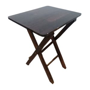 Mesa Plegable Multiuso Dormitorio Sala Playa en Caoba