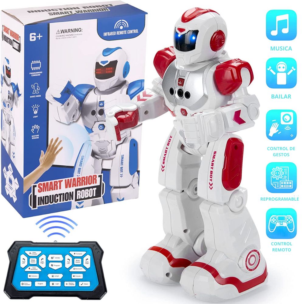 Robot Inteligente Para Niños Robot Programable Rojo Real Plaza