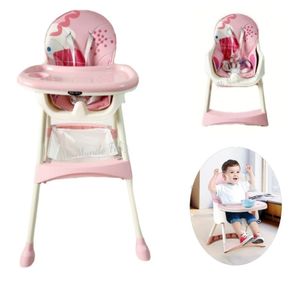 Silla de Comer para Bebe 3 en 1 BabyKits Vintage Pink