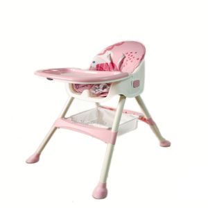 Silla de Comer para Bebe 3 en 1 BabyKits Vintage Pink