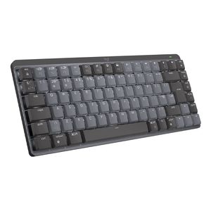 Teclado inalámbrico Logitech MX Mechanical Mini mecánico, receptor usb/bluetooth, recargable, negro