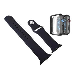Protector de pantalla + correa de silicona Tecno Ofertas para smartwatch Apple Serie 6, 40 mm, negro