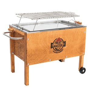 Caja China Master Inoxidable Mediana + Parrilla De Varillas Inoxidable