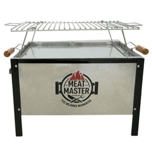 Caja China Master  Galvanizada Chica +  Parrilla De Varillas Inoxidable