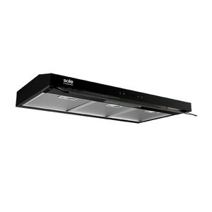 Campana Extractora Decorativa Sole Slim Black S-Collection Ture19Co 90cm