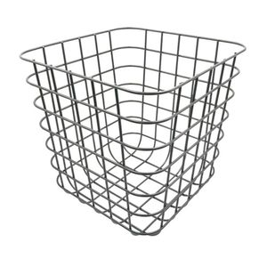 Cesta organizadora de metal Negro 31x31x31
