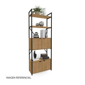 Estante London 4 niveles 200cm Maple Metal