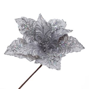 Flor Poinsettia Plateado Miro Madrid I