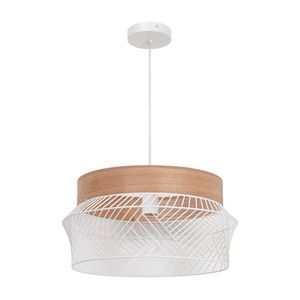 Lámpara colgante Blanco E27 D45cm Kanel