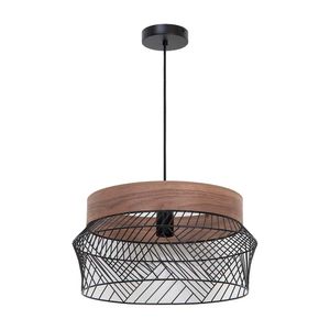 Lámpara colgante Negro E27 D45cm Kanel