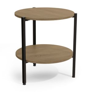 Mesa auxiliar London redonda 47cm Maple/Metal