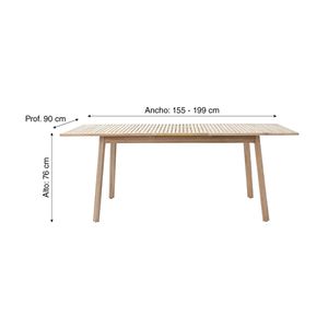 Mesa de terraza Solis exterior 150/200 Acacia
