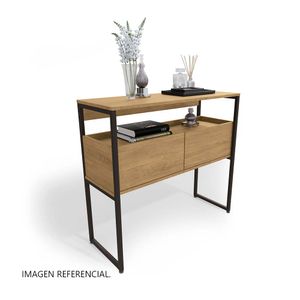 Aparador London 2 niveles 91x33cm Maple Metal